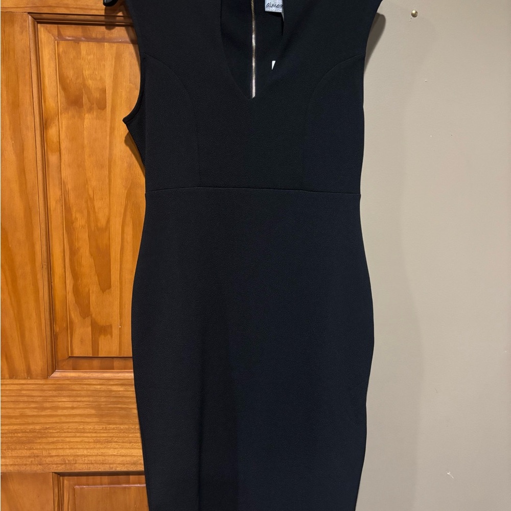Women’s Black V-Neck Dress